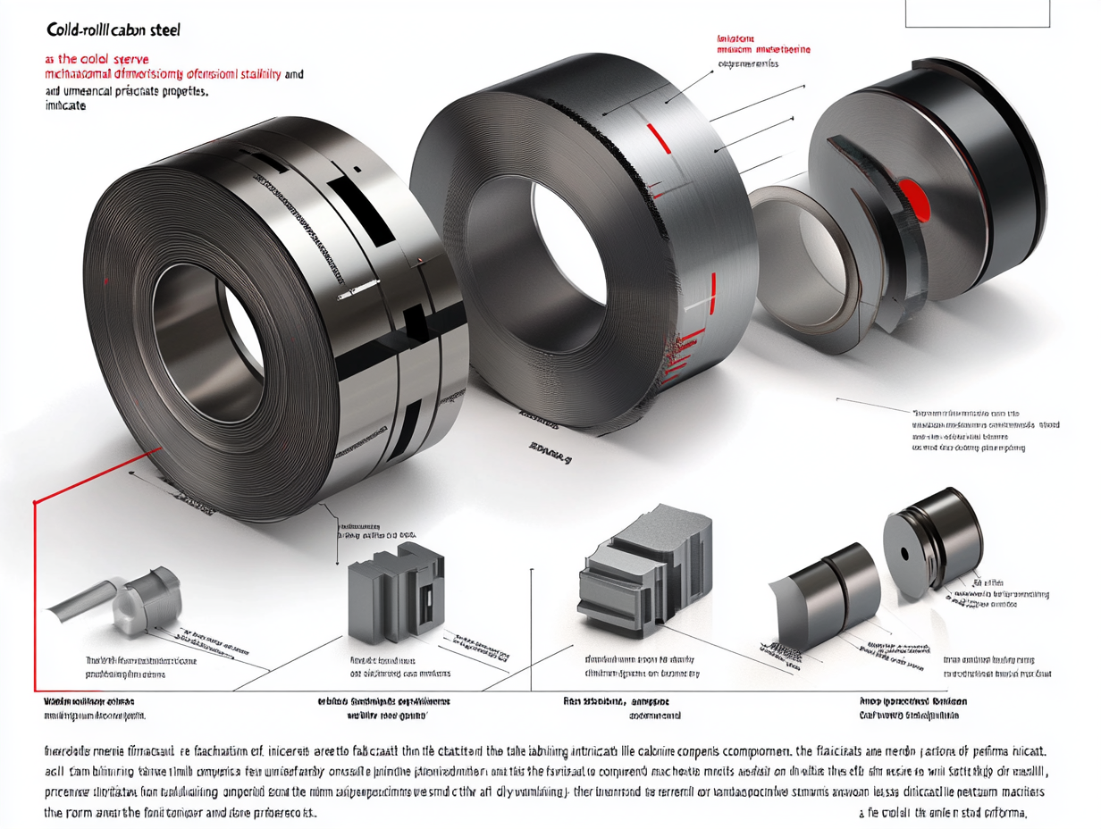 Cold-rolled carbon steel in machinery