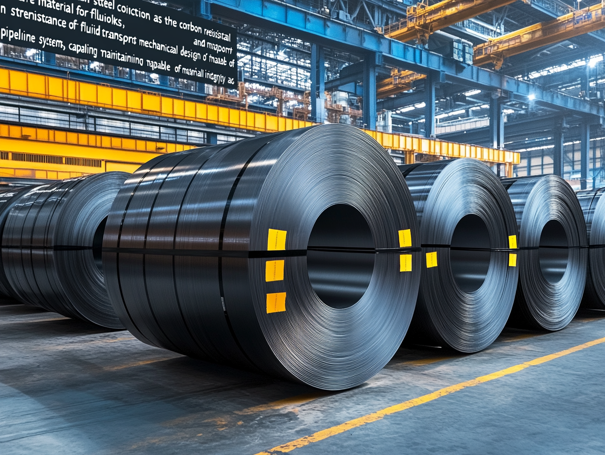 Cold-rolled carbon steel in pipelines