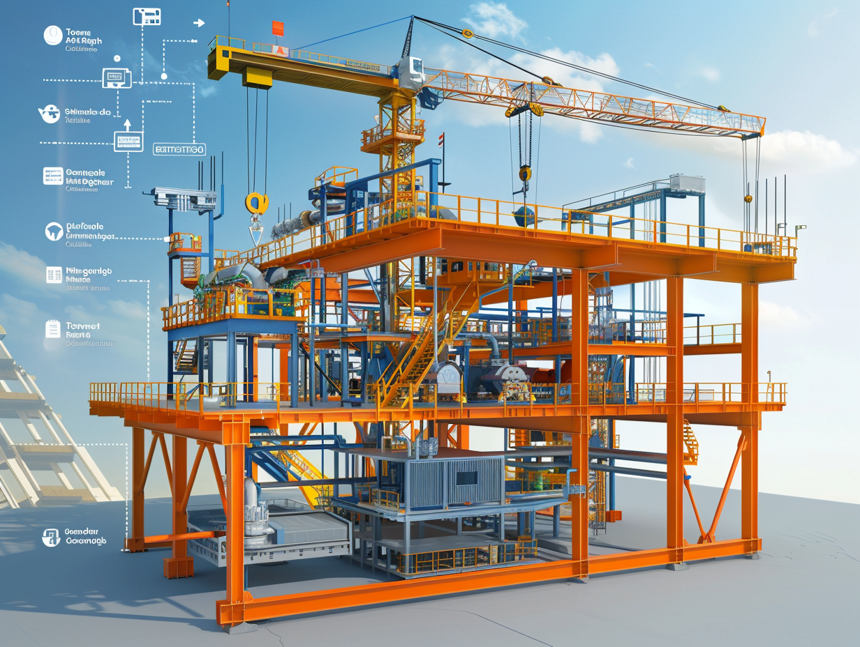 Continuous casting process in a construction project
